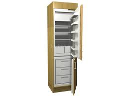 Dollhouse miniature kitchen furniture refrigerator fridge freezer cabinet 1/12. Tall Fridge Freezer Housing 3d Kitchens