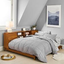 True platform bed true platform bed does not require a box spring. Mid Century Side Storage Platform Bed Acorn