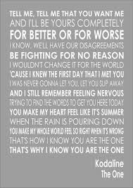 The One Kodaline Word Typography Words Song Lyric Lyrics Music Wall Ebay Song Lyrics Kodaline Lyrics Love Songs Lyrics