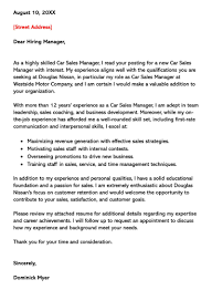 Sales Cover Letter Examples Samples With Writing Tips