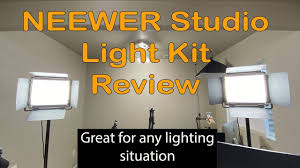 Neewer Nl660 Bi Color Led Studio Light Kit Review Youtube
