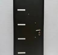 325 Black Crack Steel Security Door- Multi Lock | Frame, Handle & Lock  Included - Pivot (1200x2050) / In-Left