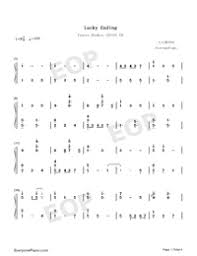 Lucky Ending Fruits Basket Ed Free Piano Sheet Music Piano Chords