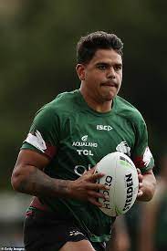 Latrell mitchell of the rabbitohs in action during the charity shield nrl trial match between the st george illawarra dragons and the south sydney. Nrl Season Hangs In The Balance As Latrell Mitchell Is Among Four Players Tested For Coronavirus Daily Mail Online