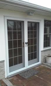 Double Rear Patio French Doors Entry Installation Entry Door Installation Entry Doors Installing Exterior Door
