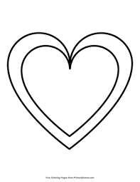 Explore 623989 free printable coloring pages for your kids and adults. Heart Coloring Page Free Printable Pdf From Primarygames