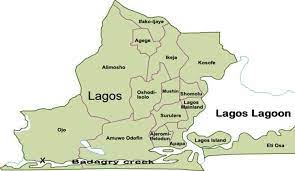 Map of lagos metropolitan area. Map Of Lagos State Nigeria Showing Badagry Creek Download Scientific Diagram