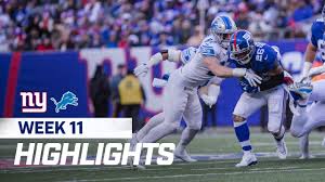 Highlights: Detroit Lions 31, New York Giants 18