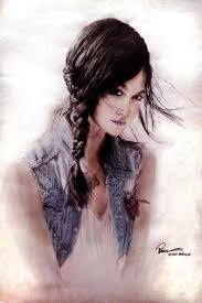Image result for tranh ve gai dep
