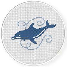 With purchase, you'll receive the pattern and dmc color chart in the. Dolphin Waves Cross Stitch Pattern Daily Cross Stitch