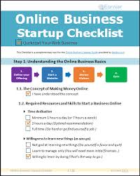 Online Business Startup Checklist Get Access Biizly Com Online Business Start Up Business Online Business Basics
