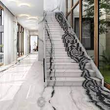Panda white marble is a highly demanding white marble from india, you are welcome to buy it from aravali marbles udaipur, a leading and we're known as one of the most professional panda white marble stair suppliers in china. Bkf Decor Solutions On Instagram Check Some Ideas For Panda White Marble Just Stunning Pandawhitemarble Whitepanda Stairs Design Stairs Staircase Design