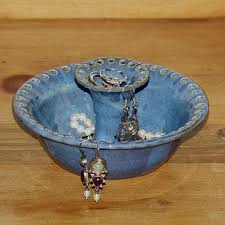 Double Layer Earring Holder And Jewelry Storage Janewojickpottery 28 38 Clay Jewellery Holder Pottery Ornaments Clay Jewelry