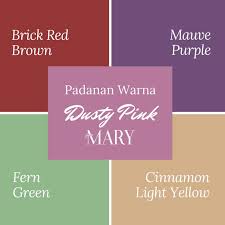 Warna pink pastel masuk sebagai warna paling aman buat anda yang ingin tampil manis. Warna Warna Raya Puan Mary