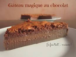 Gateau Magique Au Chocolat Gateau Magique Chocolat Recette Gateau Magique Gateau Magique
