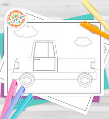 A large tank is placed on the machine for transporting liquid. Best Ever Truck Coloring Pages Kids Activities Blog