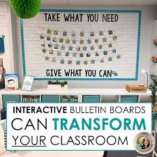 Using Interactive Bulletin Boards To Transform Your Classroom The Secondary En Classroom Displays Secondary Interactive Classroom Interactive Bulletin Boards