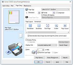 Canon tr8550 treiber und software download für windows 10, 8, 7, vista, xp und mac os. Canon Pixma Handbucher Tr8500 Series Beschreibung Der Registerkarte Seite Einrichten