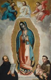 Virgen de guadalupe, también conocida como nuestra señora de guadalupe a continuación, algunas de las imágenes de la virgen de guadalupe más bonitas, puedes imprimirlas o compartirlas en las redes sociales para dar. Representacion De La Virgen De Guadalupe Con La Santisima Trinidad San Ignacio De Loyola Y San Antonio Como Testigos 3 Museos