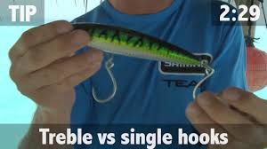 treble hooks vs single hooks