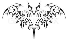 See more ideas about tribal tattoos, tattoo outline, outline designs. Vector Tattoo Tribal Fledermaus Stock Vektor Colourbox