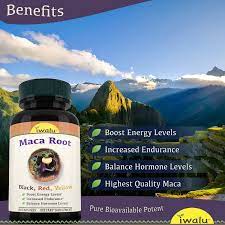 Sex Drive Booster For Women Black Maca Root Powder Red Maca Root Capsules  60ct | eBay
