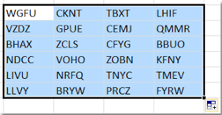 Like all the tools on thewordcounter, the random letter generator is quick and easy to use. How To Generate Random Character Strings In A Range In Excel