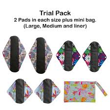 For regular to heavy flow, super absorbent bamboo & minky cloth sanitary pads. Sanitary Pad Trial Pack Little Aussie Monster