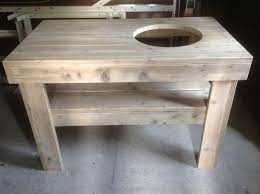 Big Green Egg Tafel Bouwtekening Tafel Voor Big Green Egg L130 B80cm H90cm Buitenkeukens Buitenkeuken Tafel Bbq