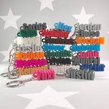 Keyring Keychain Personalised 3d Printed Party Bag Etsy In 2021 Small Gifts Stocking Stuffers Small Gifts Prints