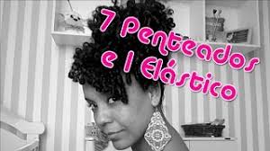 7 PENTEADOS p/ cabelos CURTOS crespos/cacheados com apenas um ELÁSTICO