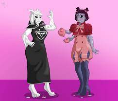 Asriel and Muffet(? by TheEzyGuy -- Fur Affinity [dot] net