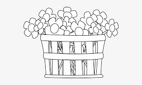 The clip art image is transparent background and png. Graphic Transparent Stock Basket Black And White Clipart Black And White Clip Art Flowers 550x415 Png Download Pngkit