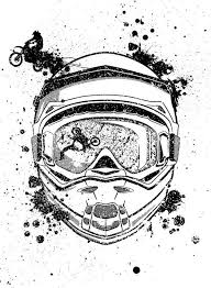 Bike Helmet Clipart Black And White Motocross Vector Poshuk Google Shop Motorcycle Apparel Collection From Www Visualtshirt Com Shop Bike Drawing Motorcycle Tattoos Dirt Bike Tattoo