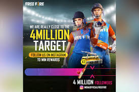 Garena's rewards keys give rewards within the gameas free diamonds, pets, clothing, weapon skins and rewards or free fire codes provided by garena for their communities like instagram or facebook and also through youtubers, streamers and influencers. Free Fire Garena Free Fire Hit 4 Million Followers On Instagram