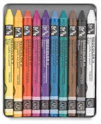 Amazon Com Caran D Ache Neocolor Ii Watersoluble Crayon Set Of 10 Arts Crafts Sewing Art Materials Art Supplies Art Journal