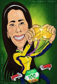 One more gold to colombia!! Caricatura Humor Grafico Ilustracion E Historieta De Triana Colombia Homenaje Cartoon A Mariana Pajon Doble Medallista De Colombia En Rio 2016