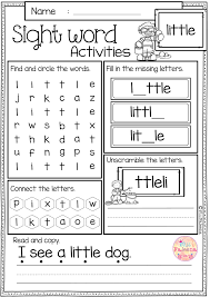 These Sight Word Practice Pages Are Perfect For Preschool Kindergarten And Kindergarten Worksheets Sight Words Sight Words Kindergarten Sight Word Worksheets