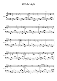 Both hands start in the first beginner position with both 1s (thumbs) on middle c. O Holy Night Sheet Music For Piano Solo Musescore Com