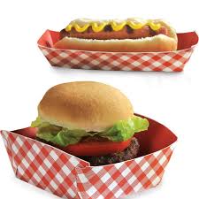 Picnic Party Red Gingham Paper Food Trays 50ct Picnic Party Picnic Themed Parties Bbq Theme Party