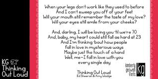 Darling I Will Be Loving You Til We Re 70 Kg Thinking Out Loud Font Download Thinking Out Loud Out Loud Cool Fonts