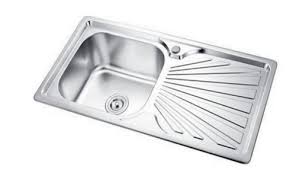 If you have specially designed countertops. British Standards Grey Single Bowl Stainless Steel Sink With Drain Board For Kitchen Utility Area Size 36 X18 Id 22544601112