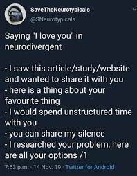 If you're thinking about how to be able to solve a hard problem, like defending an organization like what i would tell you today is that, one, you shouldn't think of neurodiversity as a. I Did Not Know What Neurodivergent Meant Before This Morning I Researched It After Relating To Everything In This Post I Saw On Facebook Many Things Make More Sense Now Neurodiversity