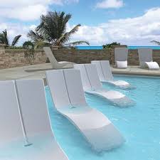 Chaise lounge for pool deck. Commercial In Water Chaise Lounges For Pool Ledge Use Pool Furniture Supply
