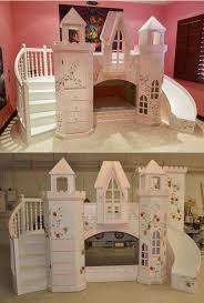 A fairy princess castle bed … preferably pink, she said. Castle Vicari Bunk Bed Themed Beds By Tanglewood Design Girls Bunk Beds Princess Bunk Beds Kid Beds