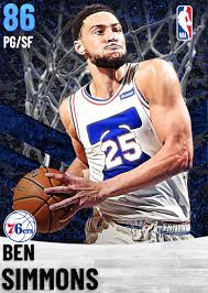 Benjamin david simmons (born 20 july 1996) is an australian professional basketball player for the philadelphia 76ers of the national basketball association (nba). Nba 2k21 2kdb Sap Ben Simmons 86 Complete Stats