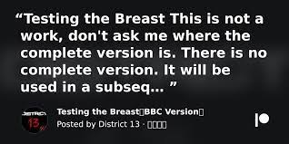 Testing the Breast（BBC Version） | Patreon