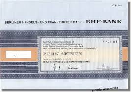 By sending your login data you confirm that you have read our safety notes. Berliner Handels Und Frankfurter Bank Bhf Bank B Erste Emission Mit Modernem Druckbild B