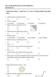 P e c a h a n 3. Soal Uts Matematika Kelas 3 Sd Ktsp Seme
