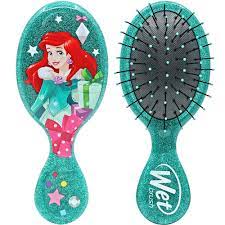 Hair is weakest when wet and pulling at it can snap it like a rubber band. Wet Brush Mini Glitter Detangler Brush Disney Princess Ariel Hair Free Delivery Justmylook